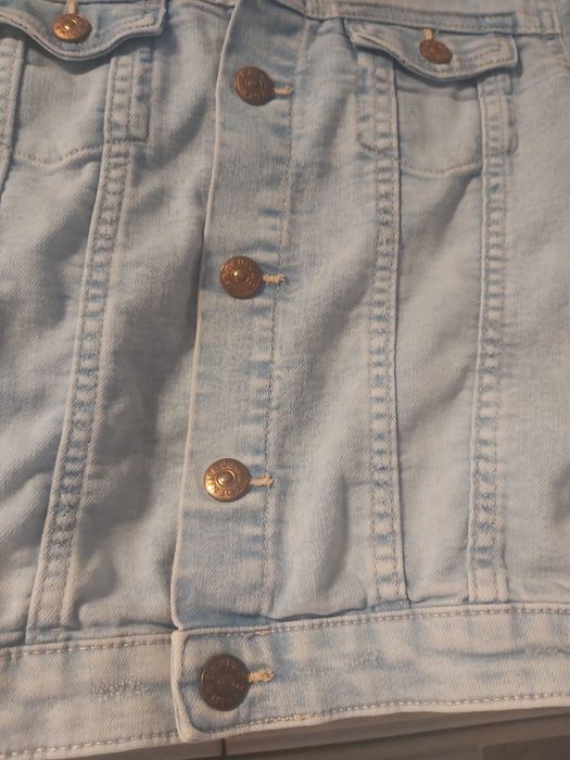 Kurtka  jinsowa bawełniana wiosenna letnia denim .co122  128