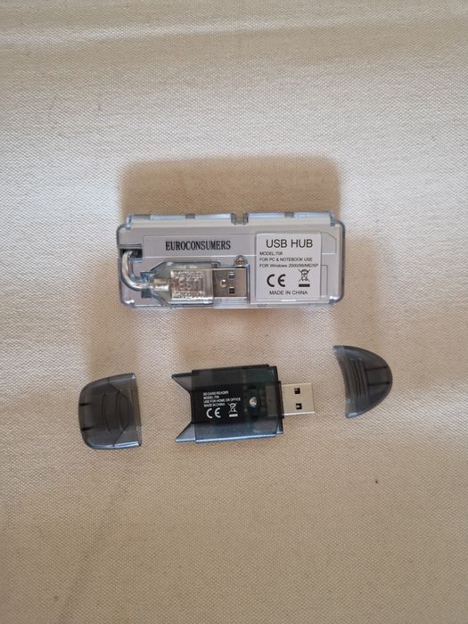 Leitor de cartões de memória SD e Adaptador USB