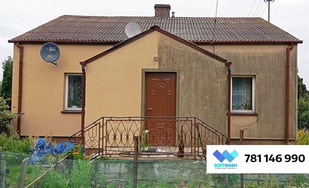 SoftWash Miękkie Mycie Elewacji - Mycie Kostki Brukowej - Mycie Domów