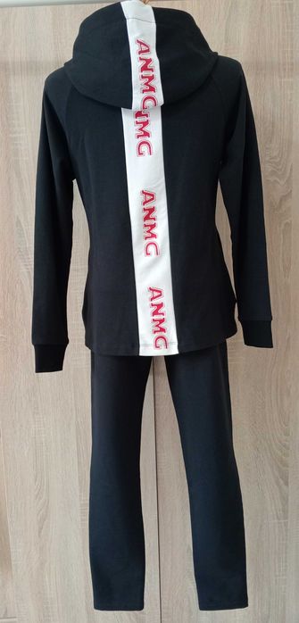 Костюм спортивний трикотажний жіночий  чорний Італія. Розмір ХS