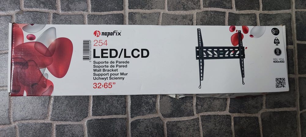 Suporte de Parede TV Napofix 254 LED/LCD 32"-65" (Novo em Caixa)