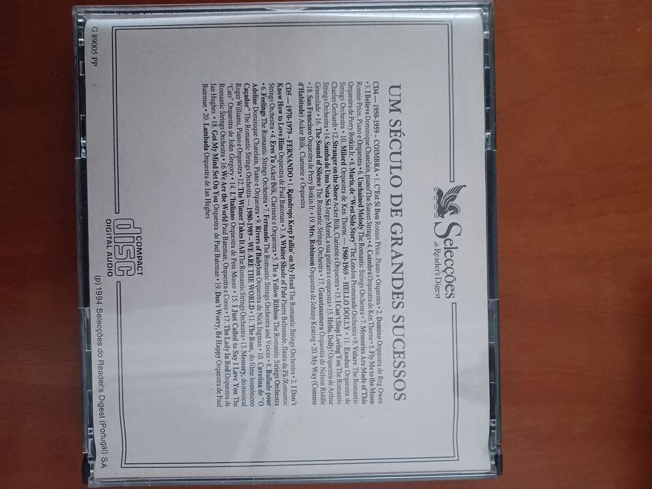 Coleção de 5 CD's "Um Século de Grandes Sucessos" das Selecções