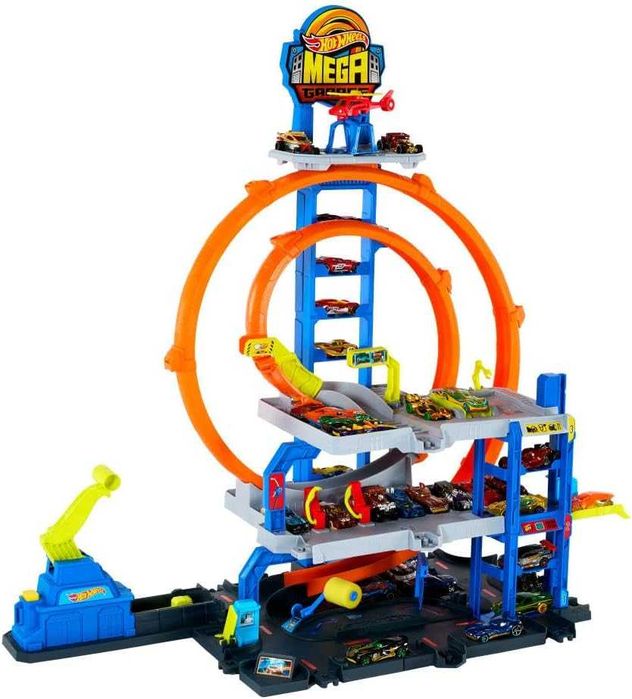 hot wheels Mega Loop Garage трек гараж хот