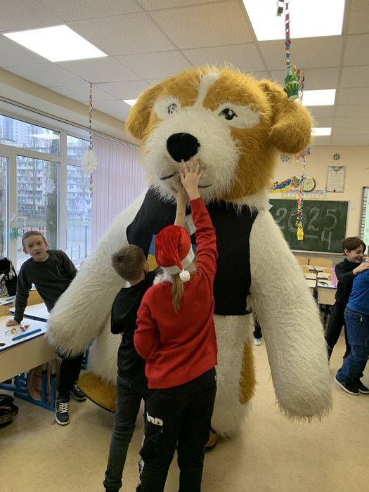 Белый Мишка, Панда, Пёс Патрон - экспресс поздравление на праздник