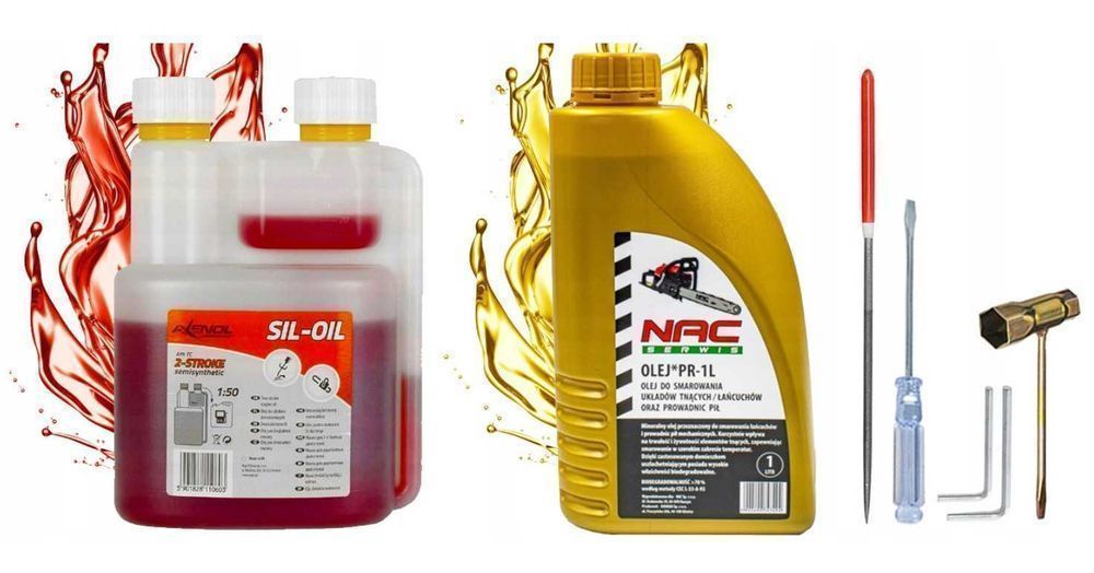 Mocna Piła Spalinowa MAJSTER 2 Prowadnice 16'' i 18'' Zestaw 5.7KM