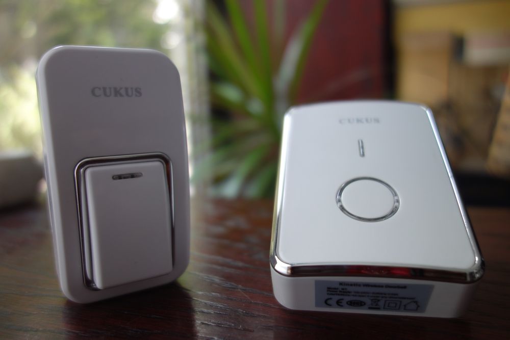 LED Bezbateryjny dzwonek bezprzewodowy wodoodporny N1 IP67