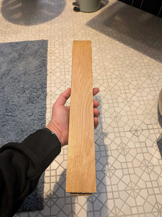 Parkiet dębowy 40x5,5 cm, grubość 2 cm z demontażu, z lat 50-tych