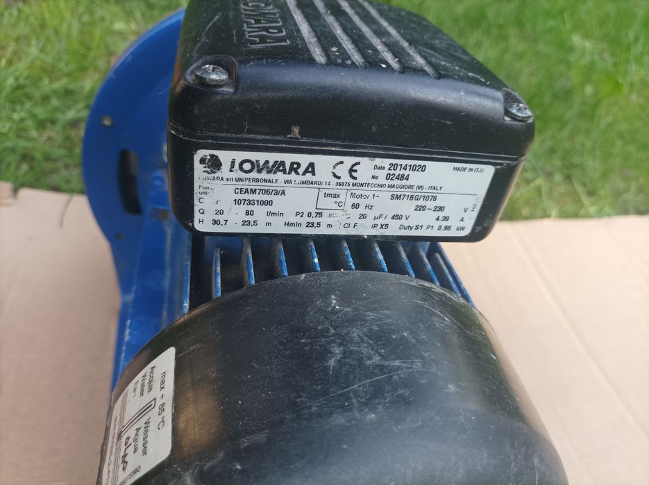 Pompa spożywcza Lowara.