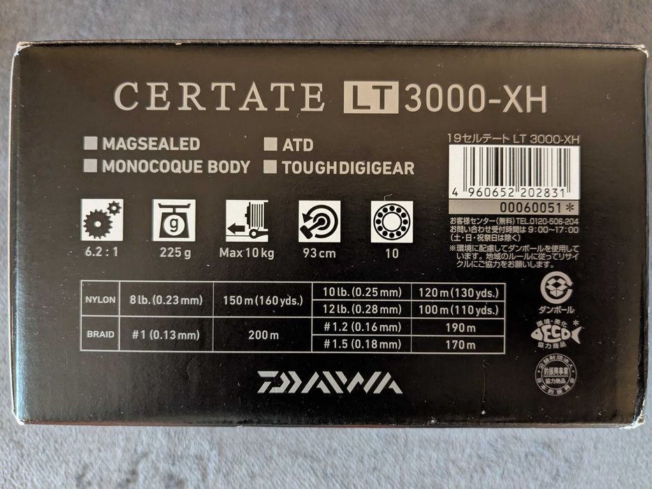 Daiwa 19 Certate LT 3000-XH