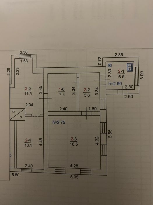 Продам пол дома в Крюкове