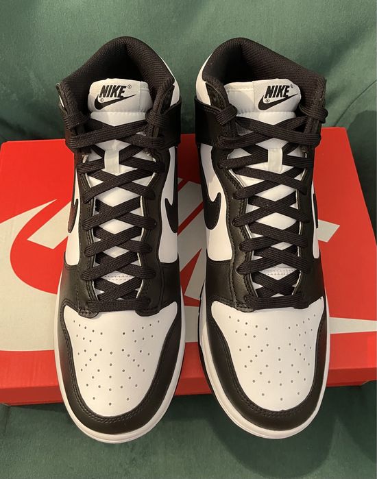 Buty Nike Dunk High Retro White Black rozm. 42