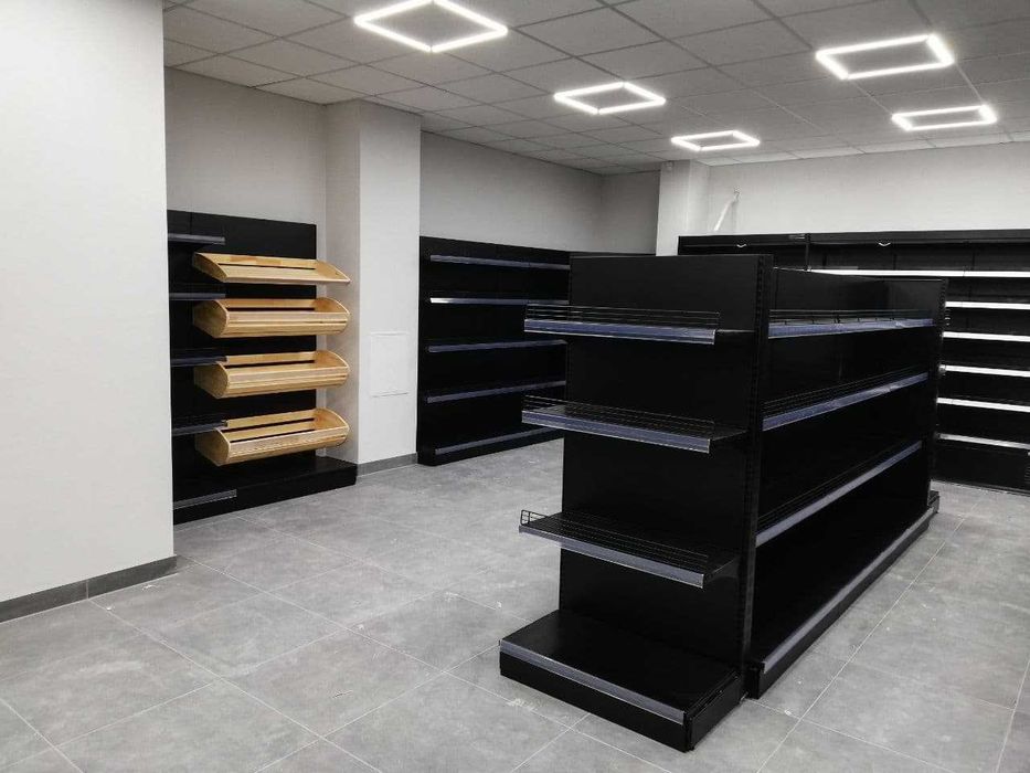 Обладнання для магазинів, стелажі для супермаркету, торгові стелажі