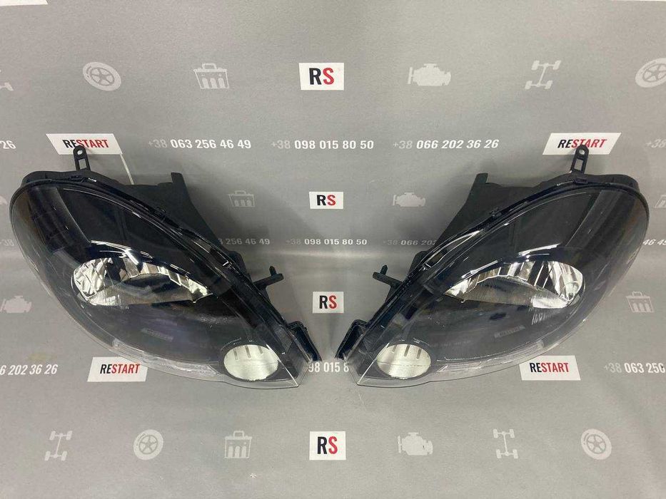 Фари передні чорні на Renault Kangoo 2 (Рено Кенго 2) 2008-2013