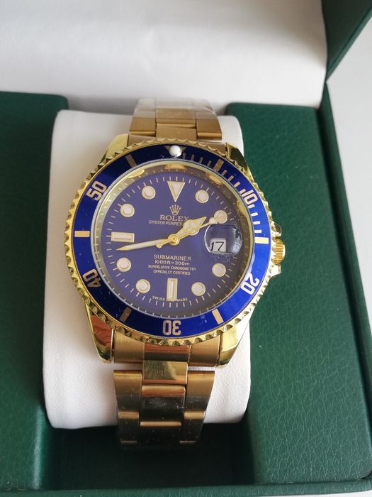 Relógio rolex submariner. Azul royal