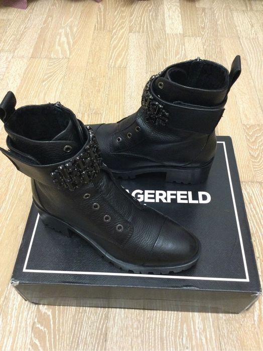 Черевики шкіряні демі Karl Lagerfeld Paris