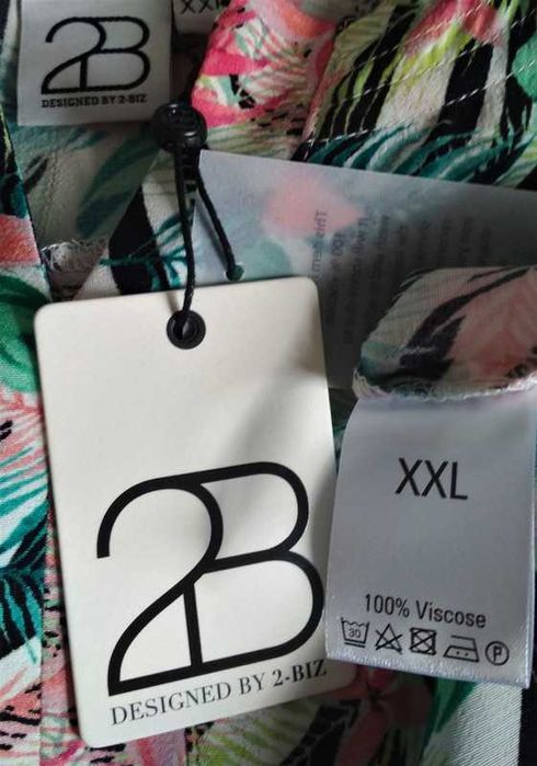 Designed 2 Biz sukienka midi,kwiaty pasek 44,46,48