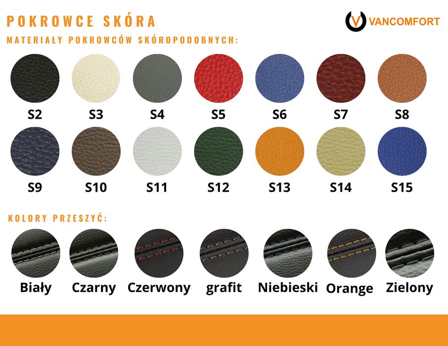 Pokrowce samochodowe premium skóra gładka Płock