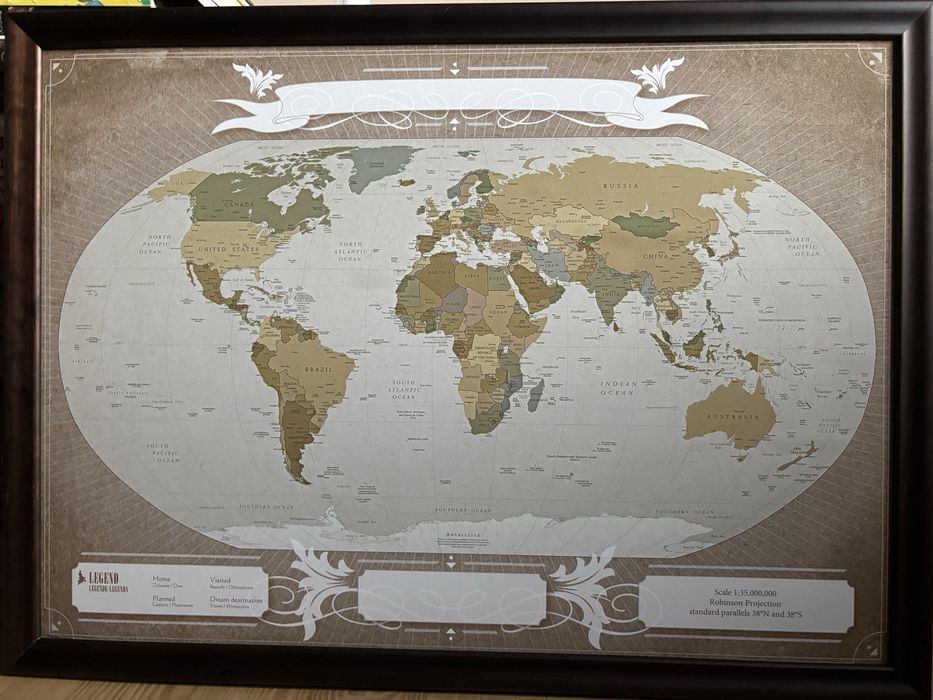 Mapa świata + znaczniki