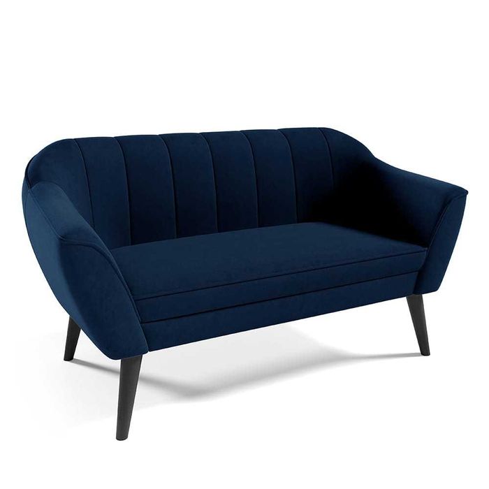 Sofa granatowa dwuosobowa