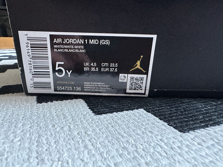 Buty Nike Air Jordan 1 Mid (GS) oryginalne 37,5