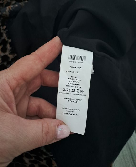 Sukienka solar L kopertowa
