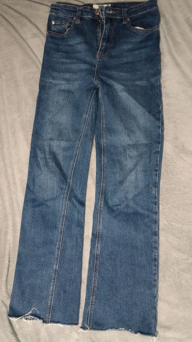 Прямі джинси сині