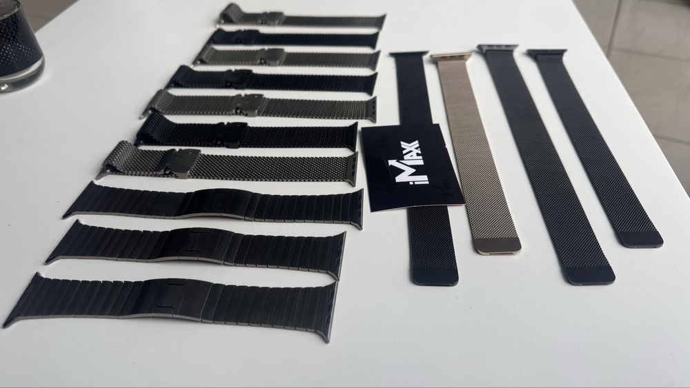 Ремінець, Браслет Оригинал Apple Watch Natural Titanium, Black, Link