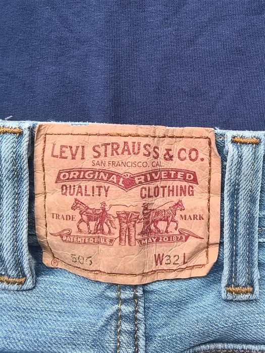 Szorty męskie dżinsowe marki Levis Strauss&Co model 506 rozmiar W32
