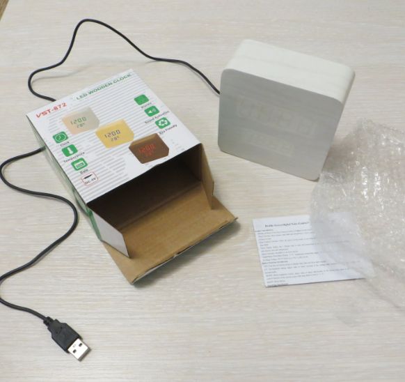 Часы сетевые 872-6 белые USB