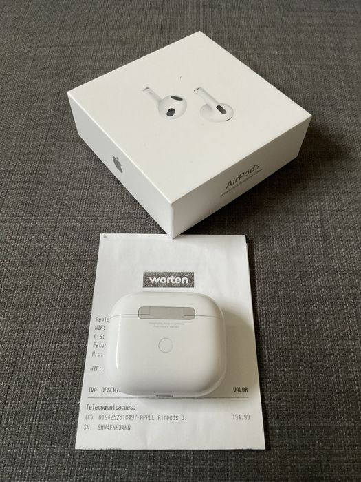 Airpods 3 com carregamento por indução para venda com caixa e garantia