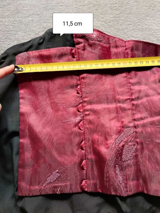 Gorset od sukienki bordo