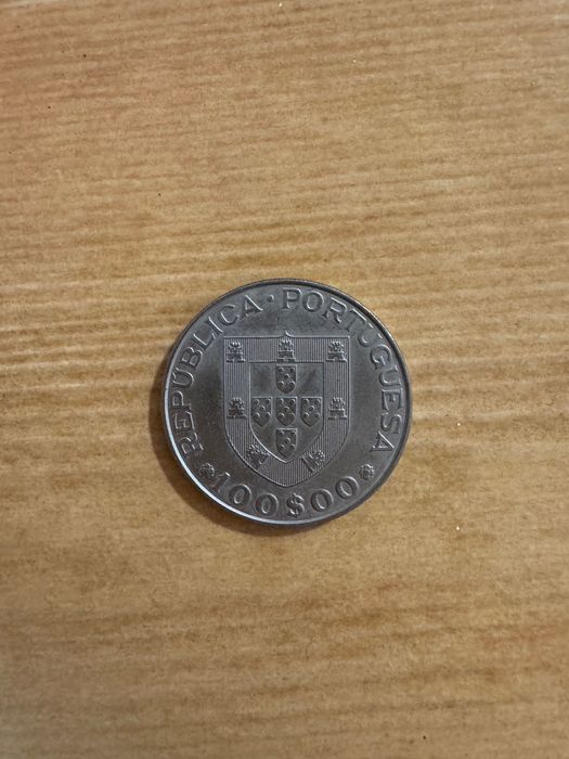 moeda Portugal 100$00 1981 Ano Internacional do Deficiente Bela