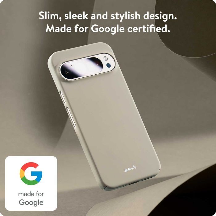 Чехол Mous к Pixel 9 Pro XL. Модель Super Thin 'Warm Taupe', с MagSafe