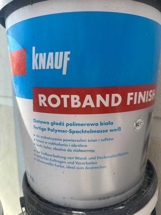 KNAUF Gładź polimerowa biała gotowa ROTBAND FINISH