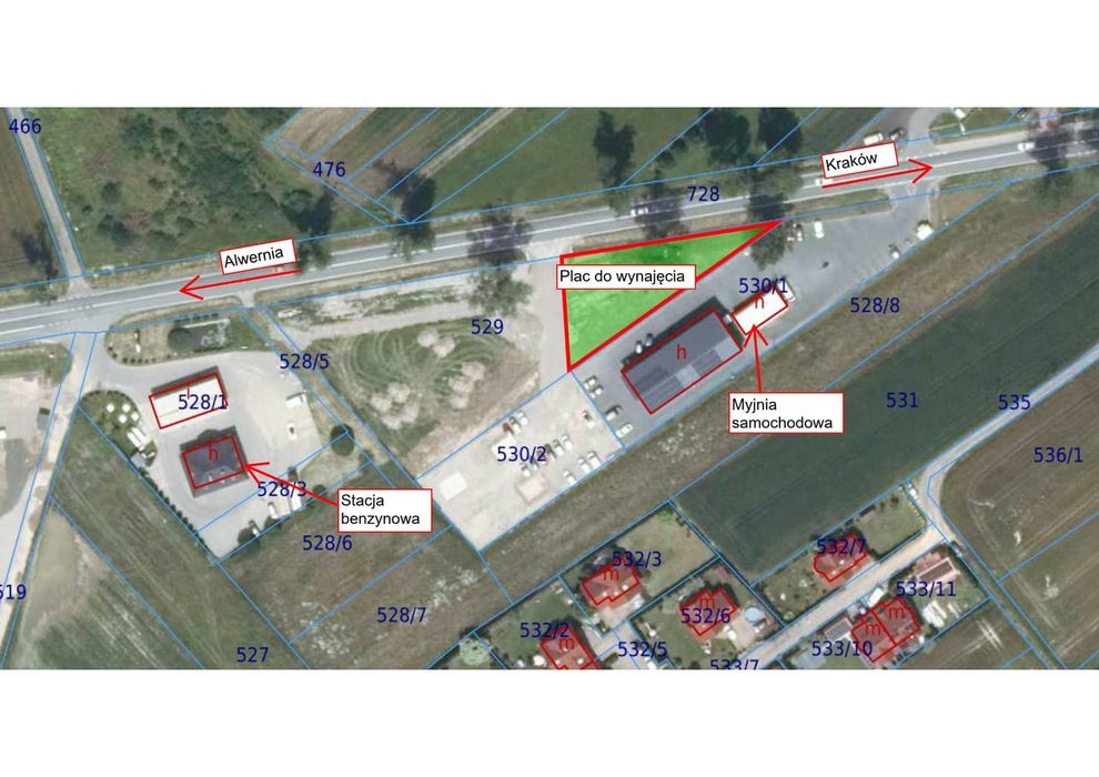 Plac utwardzony 10 arów przy DW780 - Czułówek