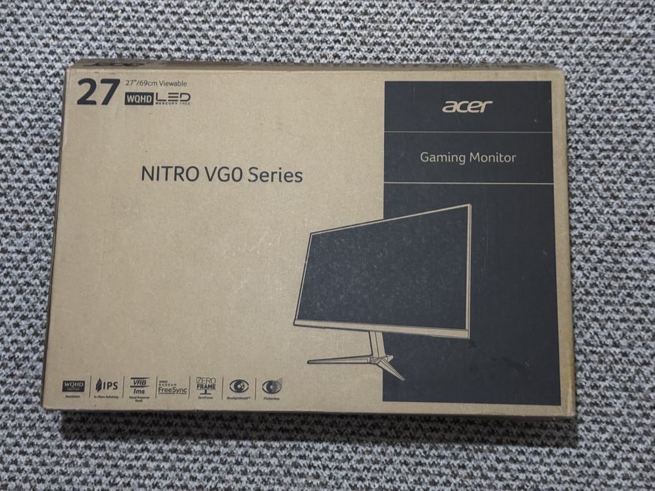 Монітор ACER Nitro VG270U bmiipx WQHD 2к 27’