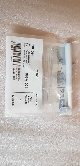 Blum tip-on biały długi 20 sztuk