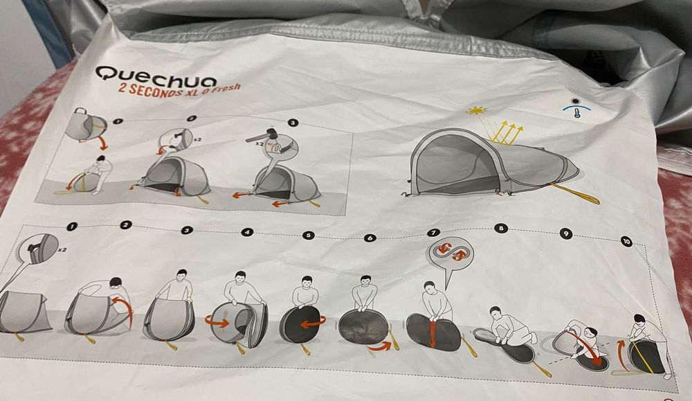 Tenda 2 seconds Fresh Quechua (usei 3x)