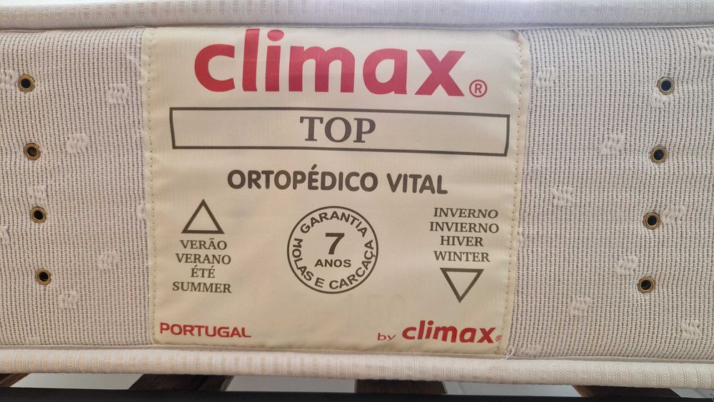 Sommier e Colchão Top Ortopédico Vital, marca Climax 195 cm x 150 cm