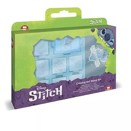 Pieczątki w walizce Stitch. Multiprint