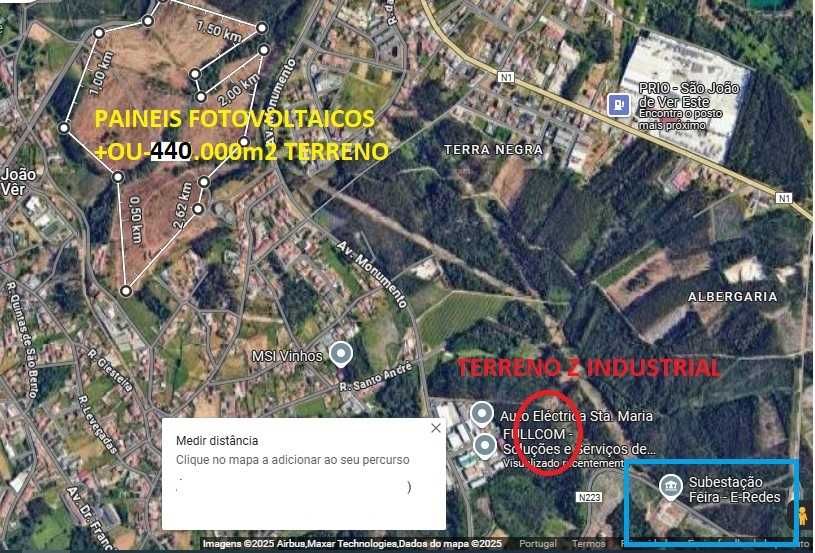 Terreno Zona PREMIUM p/BESSeDATACENTER ao lado Subestação E-RedesCavaco