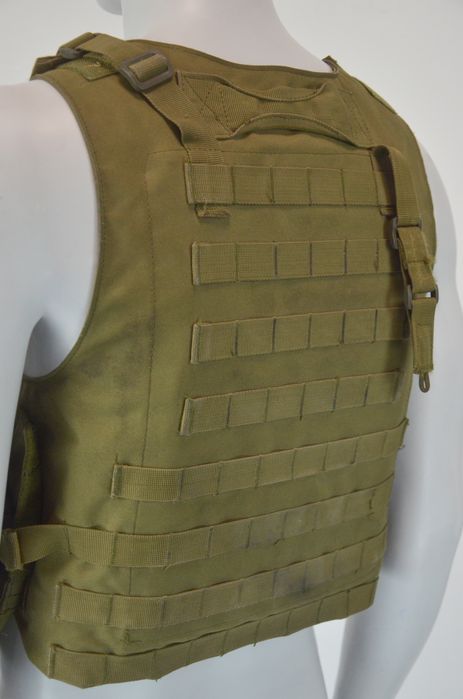 wojskowa kamizelka taktyczna khaki molle