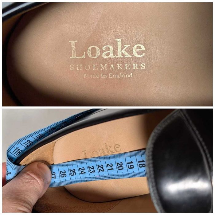 Туфлі лофери Loake Eton Black Leather Made England 42 розмір ідеальні