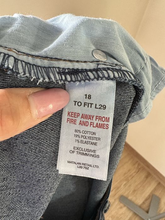 Spodnie dżinsy papaya rozmiar 46 elastyczne wysoki stan