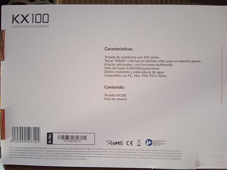 Teclado espanhol como novo