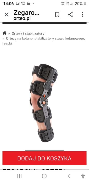 Orteza zegar kolanowa