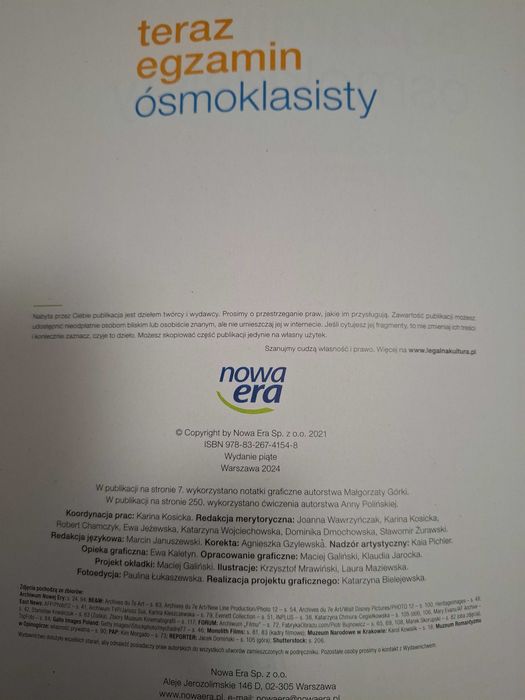 Nowa era - egzamin ósmoklasisty - repetytorium - język polski