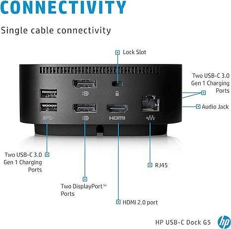 Док-станция HP USB-C Dock G2 подключ. Type-C, для любого ноутбука и ПК ...