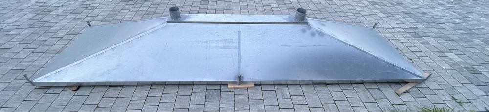 Okap przemyslowy blacha ocynk, nierdzewka, 1.4509