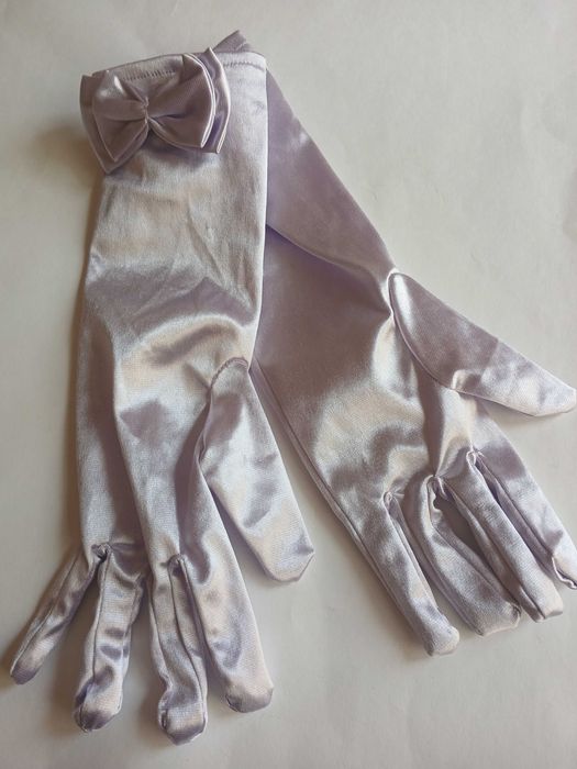 Перчатки атласні рукавички